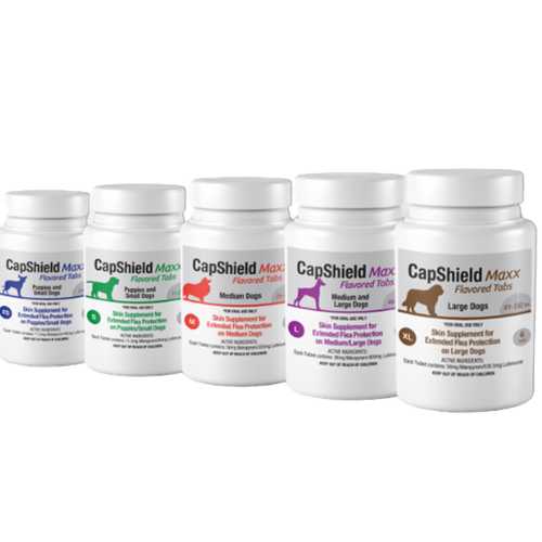 CapShield Maxx Flea Tabs for Puppies and Small Dogs 11-25 lbs Beef Flavor 6 Count