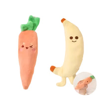 Baby Sensory Toys - Soft Carrot & Banana Teething Toys for Newborns 0-12 Months | Anti-Startle Comfort Toys