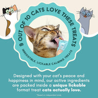 Cat Calming Treats Lickable Anxiety Relief Chicken Vet Recommended 20 Pack