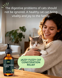 Cat Constipation Relief Drops Natural Digestive Stool Softener 60ml