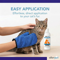 Cat Dander Remover Allerpet Anti Allergen Solution Grooming Gloves 12oz