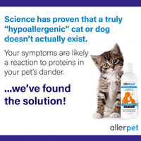 Cat Dander Remover Allerpet Anti Allergen Solution Grooming Gloves 12oz