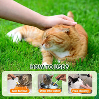 Cat Dewormer Liquid Pyrantel Pamoate Roundworm Hookworm 100ml