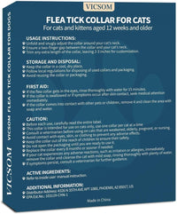 Cat Flea Collar 4 Pack Waterproof Adjustable Tick Prevention 32 Month Protection