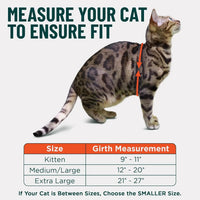 Cat Harness Escape Proof Adjustable Leash Set Reflective Walking Vest