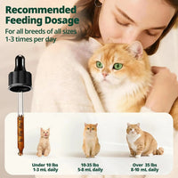 Cat Liquid Multivitamin Taurine Lysine Skin Coat Immune Support 2oz