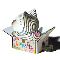 Cat Mocha 3D Cardboard Model Kit Eugy