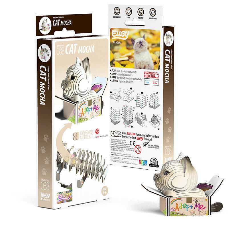 Cat Mocha 3D Cardboard Model Kit Eugy - BIG FRENCHIES