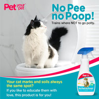 Cat Potty Training Spray No Pee No Poop Natural Deterrent 16oz