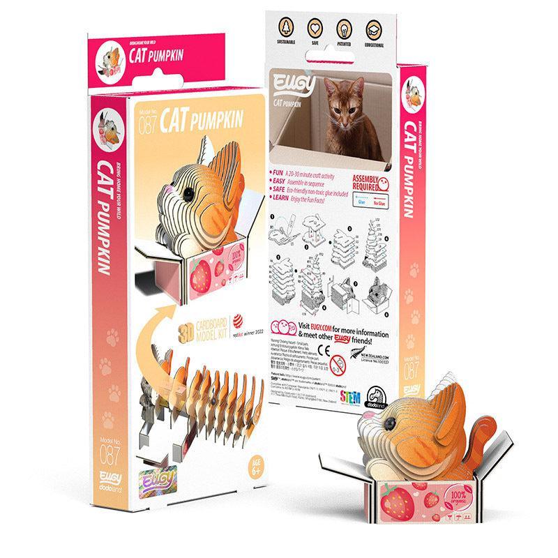 Cat Pumpkin 3D Cardboard Model Kit Eugy - BIG FRENCHIES