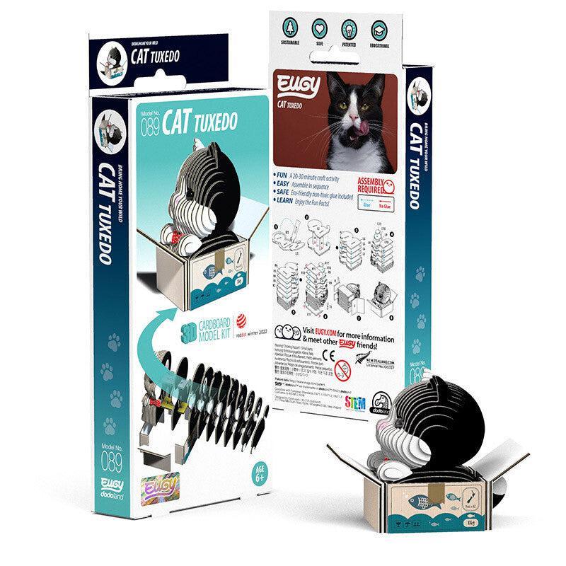 Cat Tuxedo 3D Cardboard Model Kit Eugy - BIG FRENCHIES
