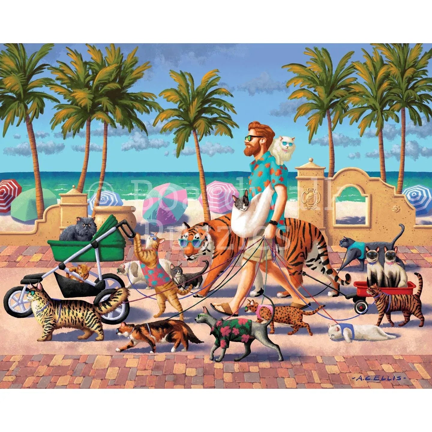 Cat Walker 210 Piece Jigsaw Puzzle Boardwalk - BIG FRENCHIES