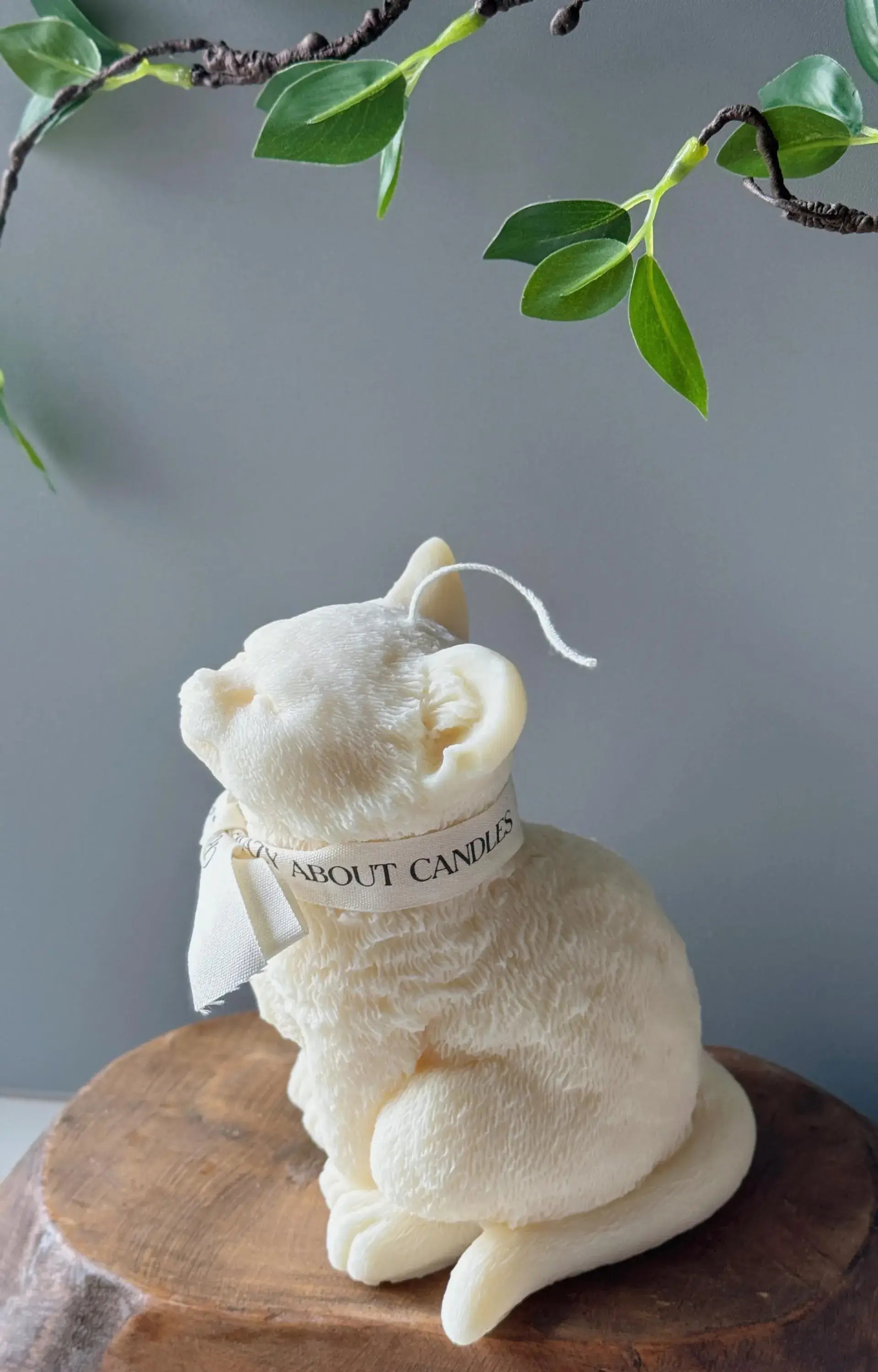 Large Cat Sculpture Candle | Gallery-Quality Soy Wax