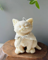 Large Cat Sculpture Candle | Gallery-Quality Soy Wax