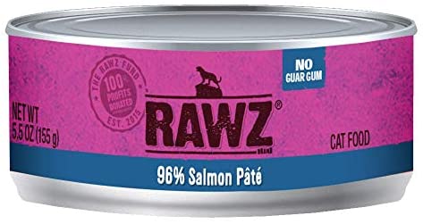 Salmon Pate Canned Cat Food by Rawz 5.5oz