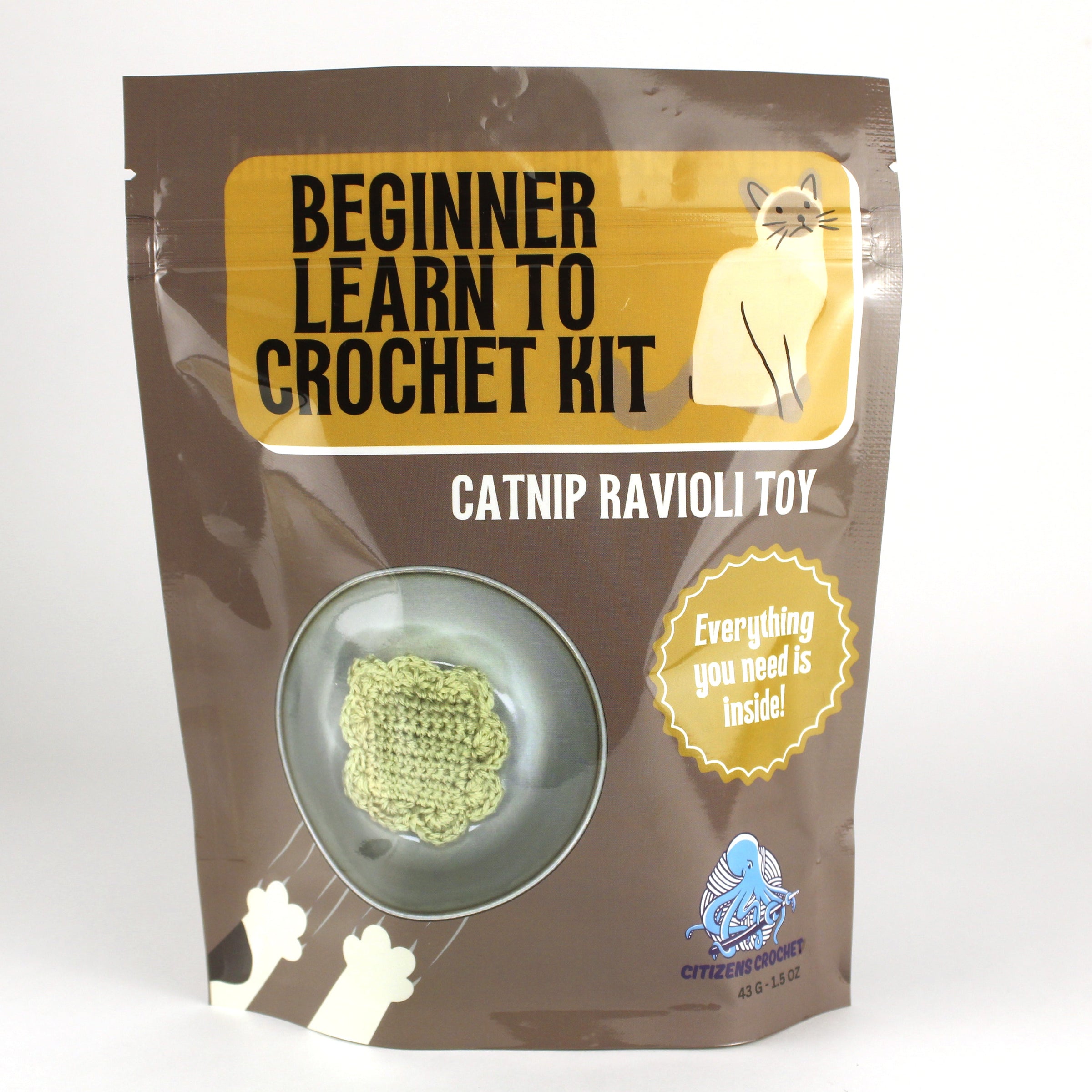 Catnip Ravioli Learn to Crochet Kit