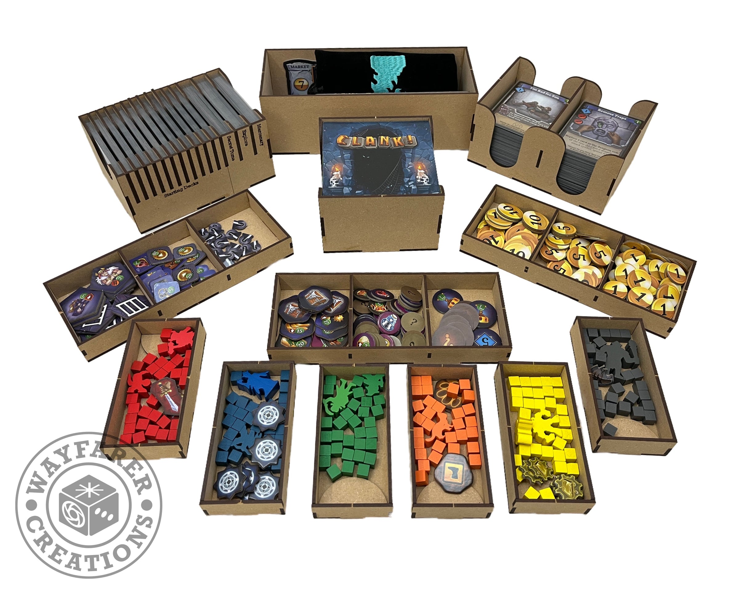 Clank! Catacombs Board Game Organizer Insert