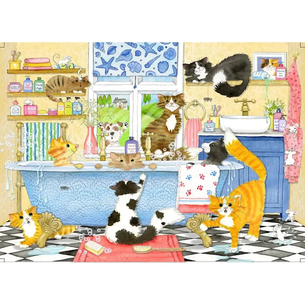 Catastrophe Cottage Set of 4 500 Piece Jigsaw Puzzles Gibsons