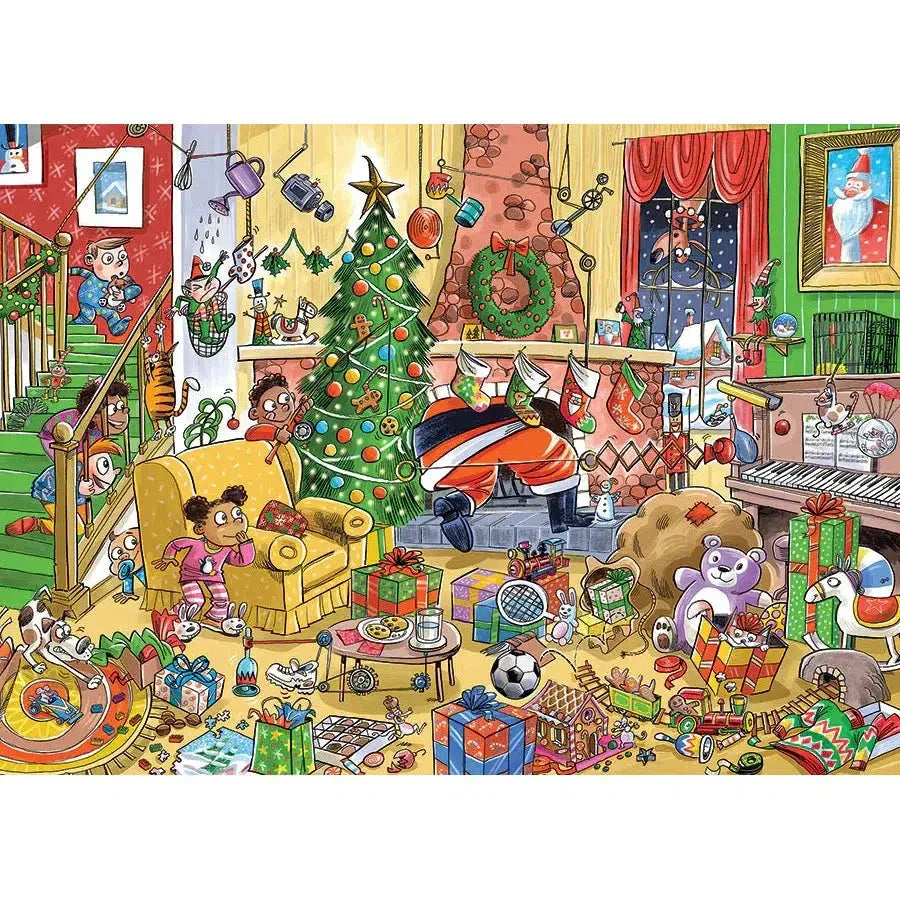 Catching Santa Doodle Town 1000 Piece Jigsaw Puzzle Cobble Hill - BIG FRENCHIES