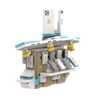 Phone Kiosk  - Market Stall - Build Kit- Custom Printed - Made Using LEGO® Parts