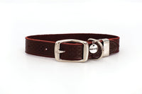 Celtic Double Buckle Style Leather Dog Collar - BIG FRENCHIES