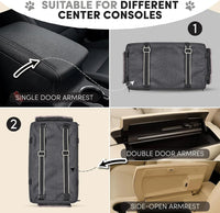 Center Console Dog Car Seat for Small Dogs, Portable Pet Booster Seat