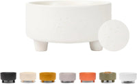 Ceramic Cat & Dog Pet Bowl, Elevated Stoneware Feeder, Dishwasher Safe - BIG FRENCHIES