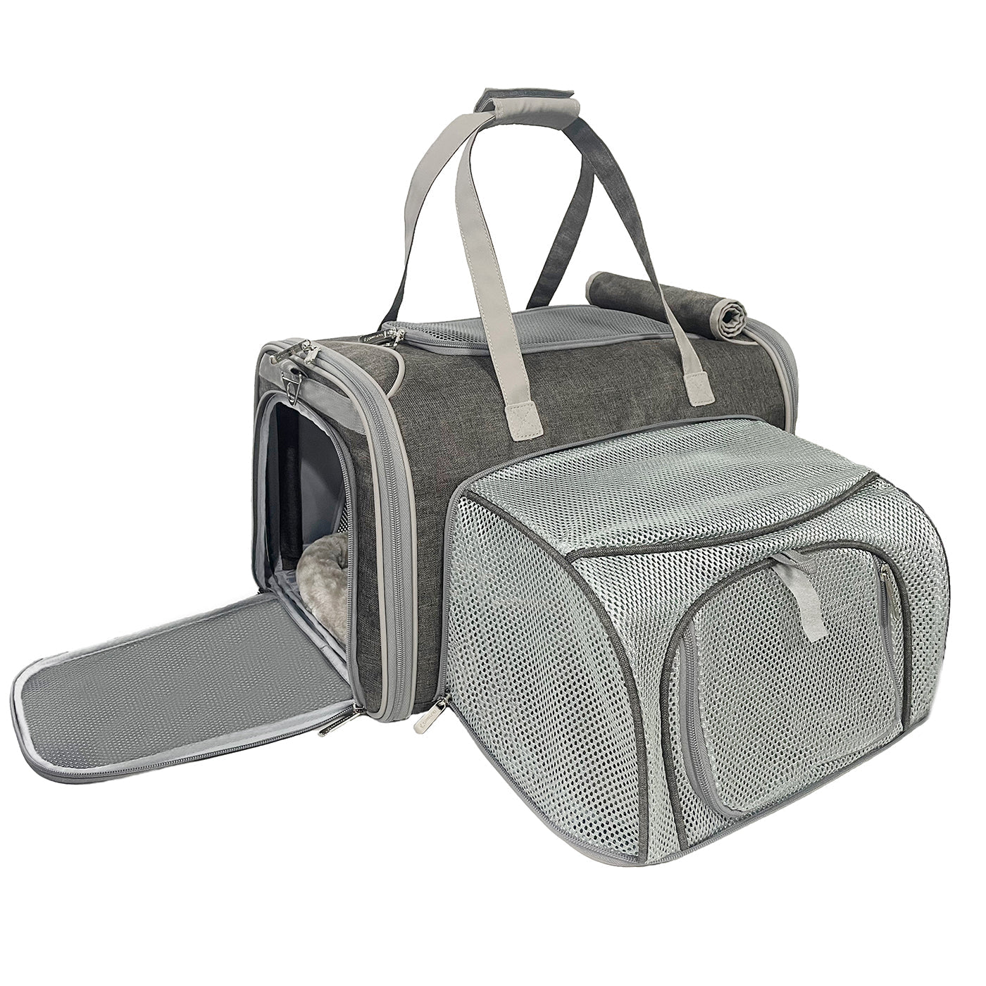 Mr. Peanut's Gold Series Standard Size Airline Compliant Expandable Pet Carrier V3.0 - BIG FRENCHIES
