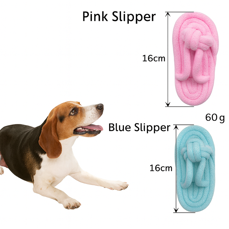 Dog Toy Rope Slipper-Pet Toys-BIG FRENCHIES-Jane's Pet Boutique