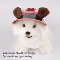 Cute Bear Ear Pet Sun Visor Hat Adjustable Dog Cap UV Protection Summer Puppy Sun Hat