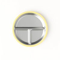 Stainless Steel Plate Set of 2 (Butter Yellow & Baby Blue) - BIG FRENCHIES