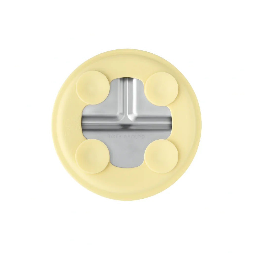 Stainless Steel Plate Set of 2 (Butter Yellow & Baby Blue) - BIG FRENCHIES