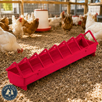 Little Giant Plastic Poultry Trough Feeder Heavy Duty Wide Spacing 20-Inch