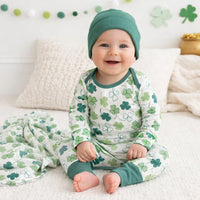 Shamrock Bamboo Baby Romper – Soft & Eco-Friendly - BIG FRENCHIES