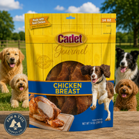 Chicken Dog Cadet Premium Oven Roasted Gourmet Breast Treats 14 Oz.