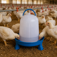 Double-Tuf Poultry Waterer with Legs for Chickens & Birds 3 Quart