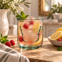 Butterfly Beeswax Candle – 10 oz Recycled Spanish Glass Jar with Bamboo Lid Hand Poured in USA