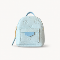 Luxury Mini Backpack Dog Waste Bag Holder – Boutique Pet Poop Bag Dispenser Purse with Front Pocket Design