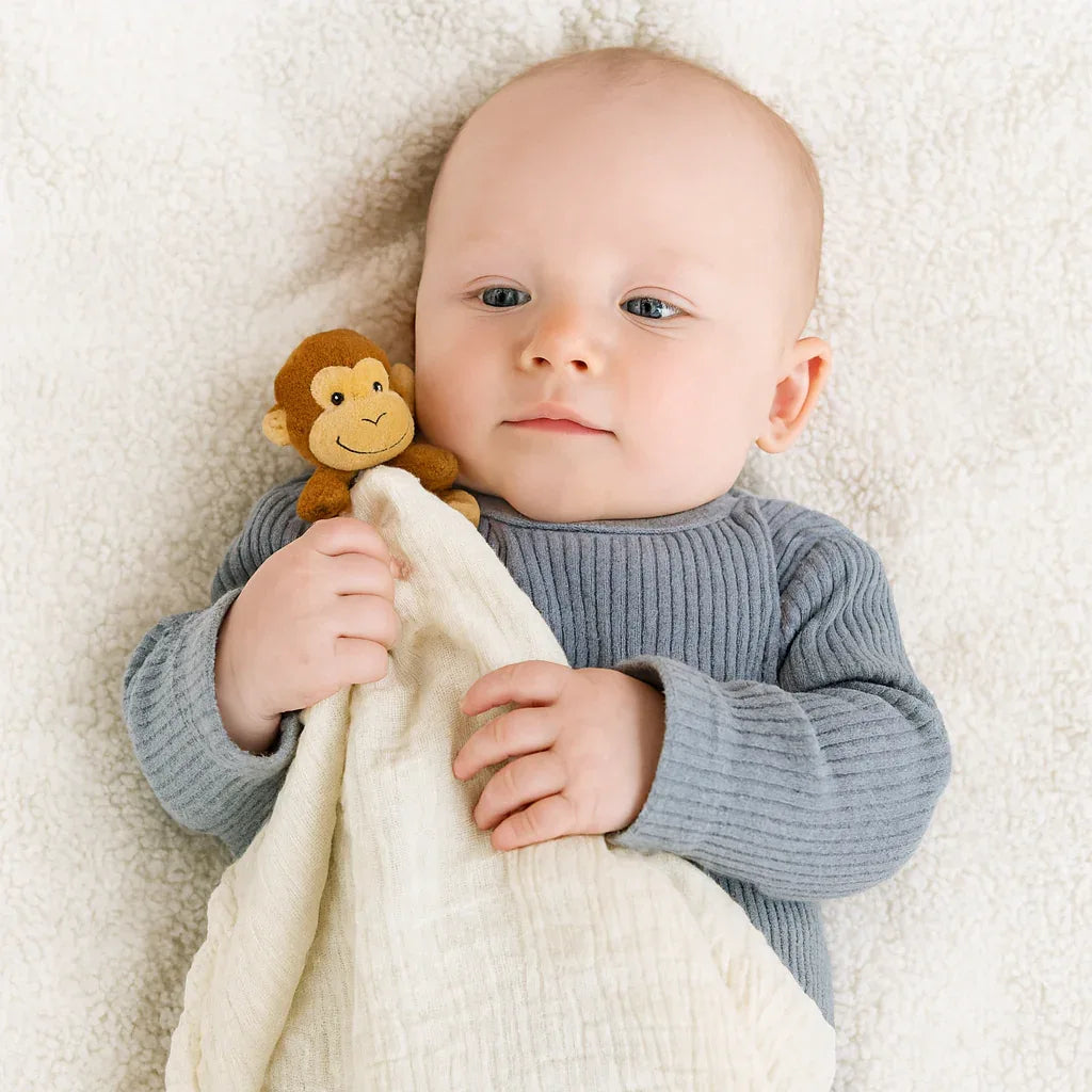 Me Lovey™ - Monkey Lovey Security Blanket - BIG FRENCHIES