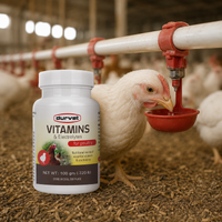 Durvet Vitamins & Electrolytes Supplement 100g Poultry & Livestock Water Soluble Premix