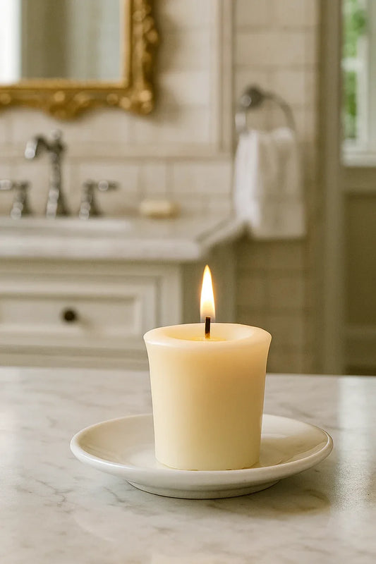 White Beeswax Votive Candles - BIG FRENCHIES