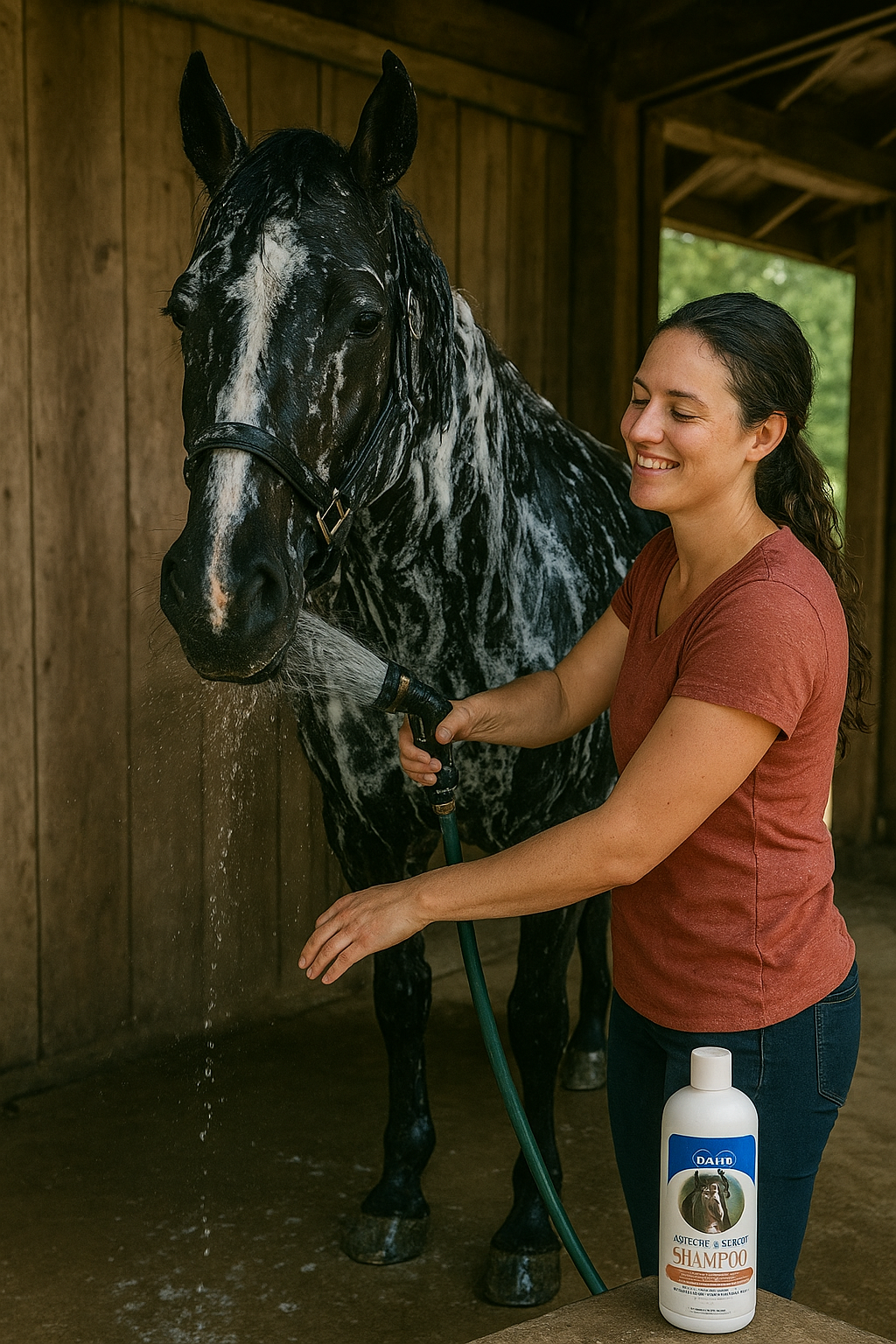 Horse Grooming Bundle Davis Scruffy Shampoo 32oz and Mane & Tail Brush