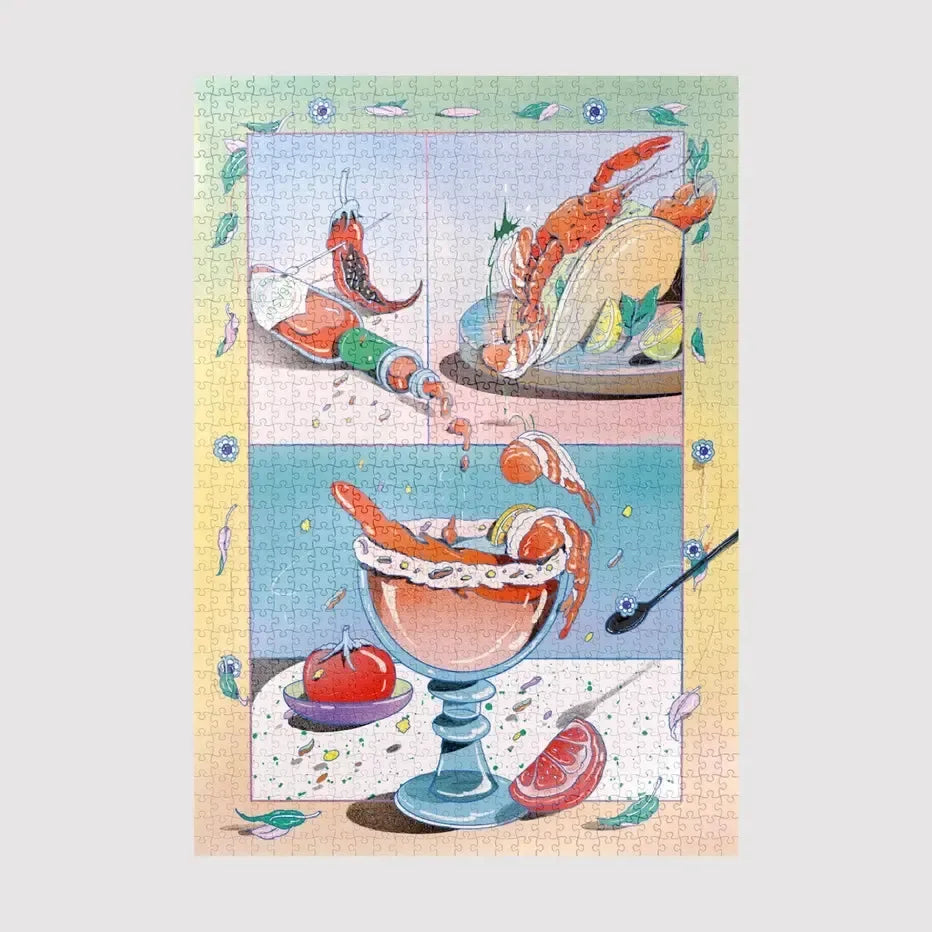 Cheers! By Beya Panicha 1000 Piece LE Jigsaw Puzzle Sulo - BIG FRENCHIES