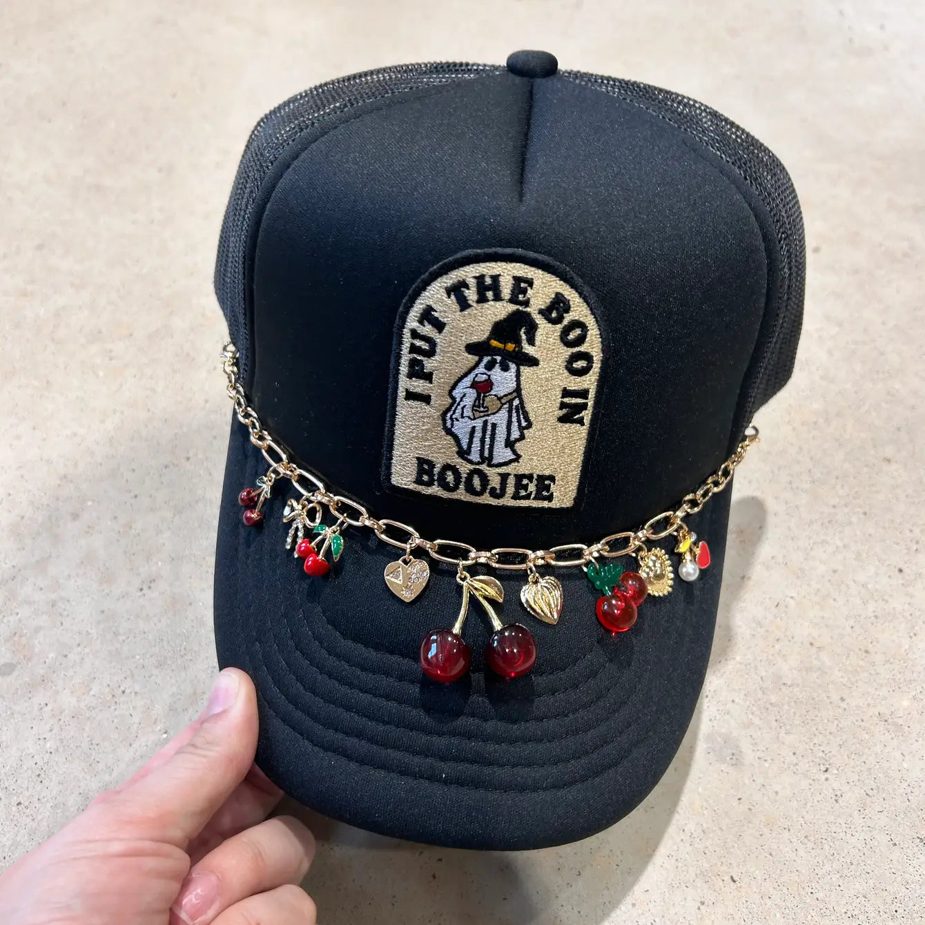 Cherry Trucker Hat Chain - BIG FRENCHIES