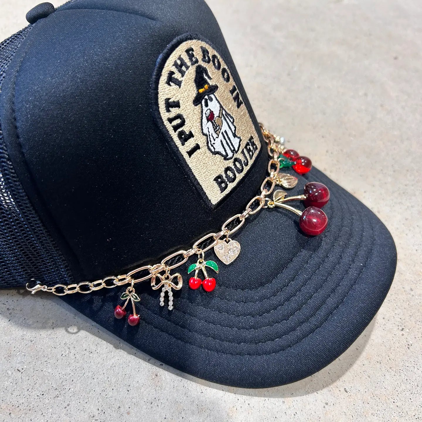 Cherry Trucker Hat Chain - BIG FRENCHIES