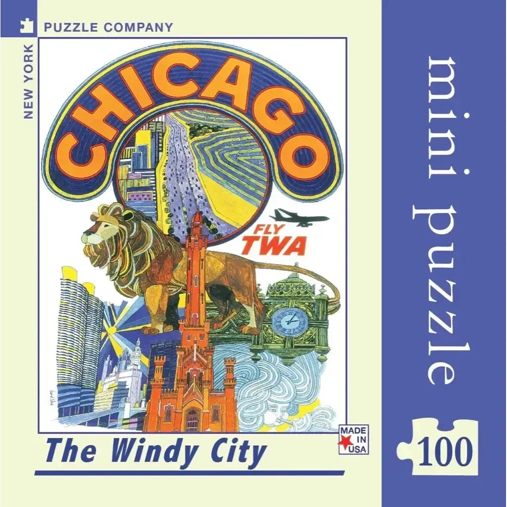 Chicago 100 Piece Mini Jigsaw Puzzle NYPC - BIG FRENCHIES