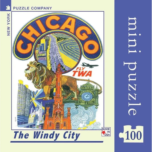 Chicago 100 Piece Mini Jigsaw Puzzle NYPC - BIG FRENCHIES