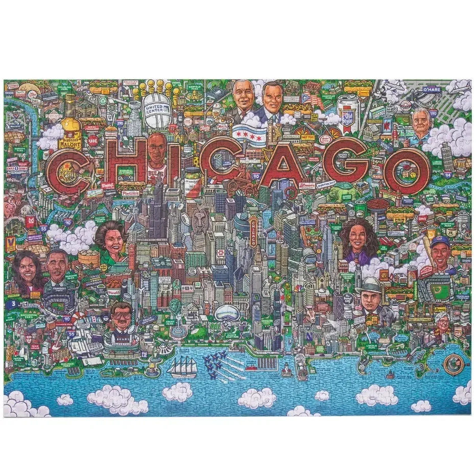 Chicago 1000 Piece Jigsaw Puzzle Birdie - BIG FRENCHIES