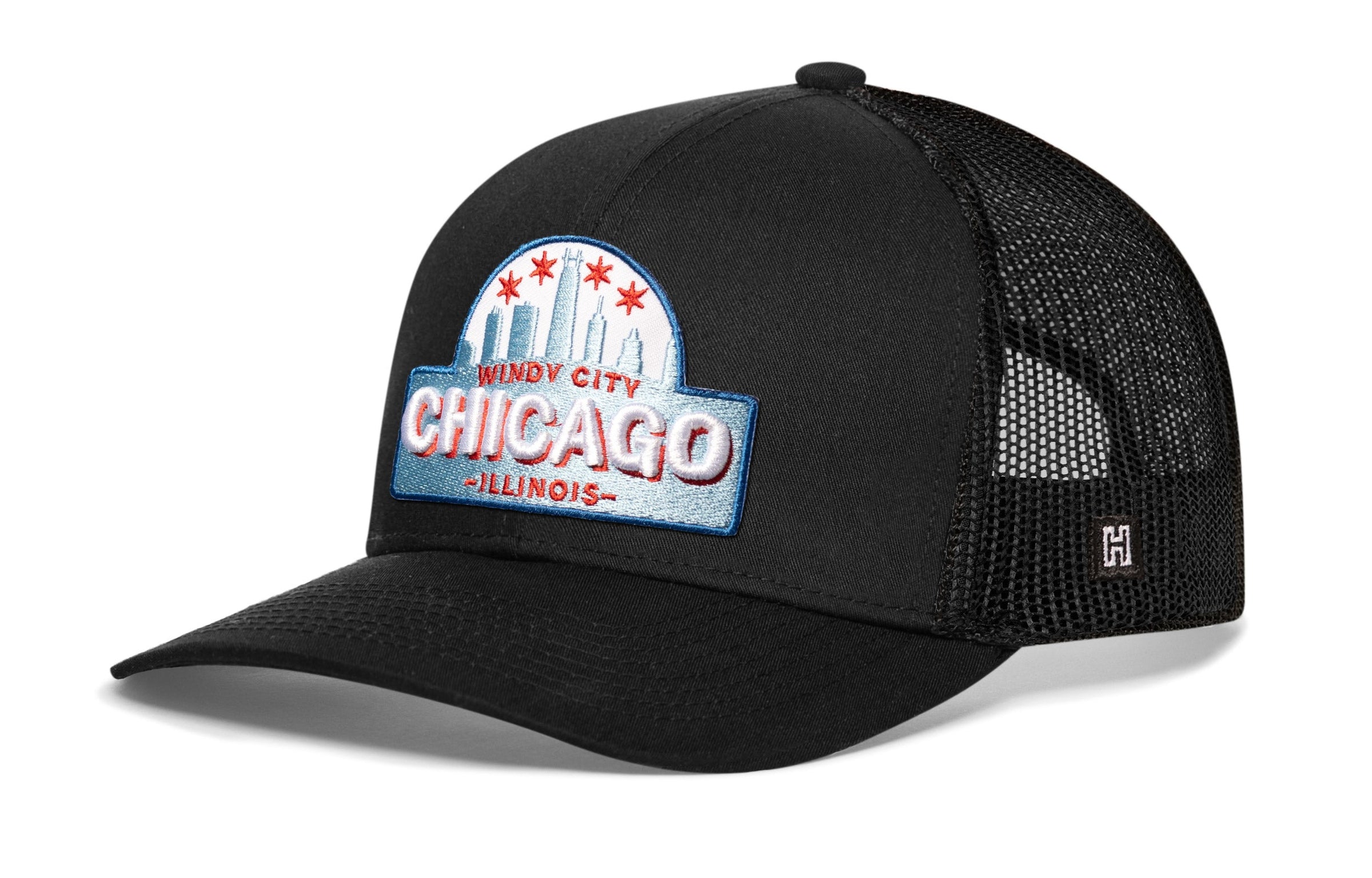 Chicago Windy City Trucker Hat  |  Cityscape Snapback
