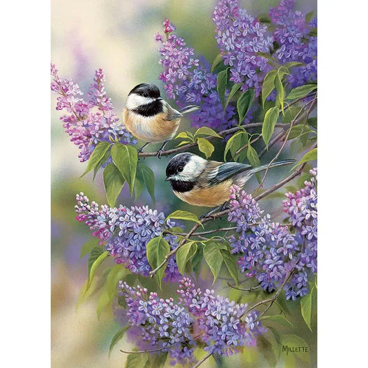 Chickadee Duo 35 Piece Tray Jigsaw Puzzle Cobble Hill - BIG FRENCHIES